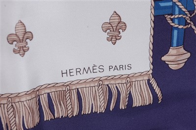 Lot 269 - A Hermès of Paris silk scarf 'Vue du Carosse...