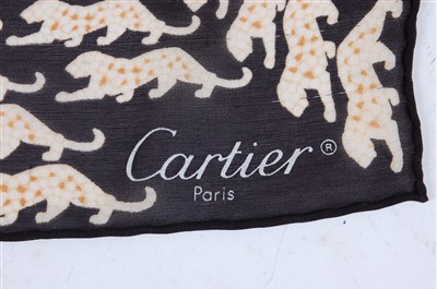 Lot 274 - A Cartier silk scarf, entitled Cartier to...