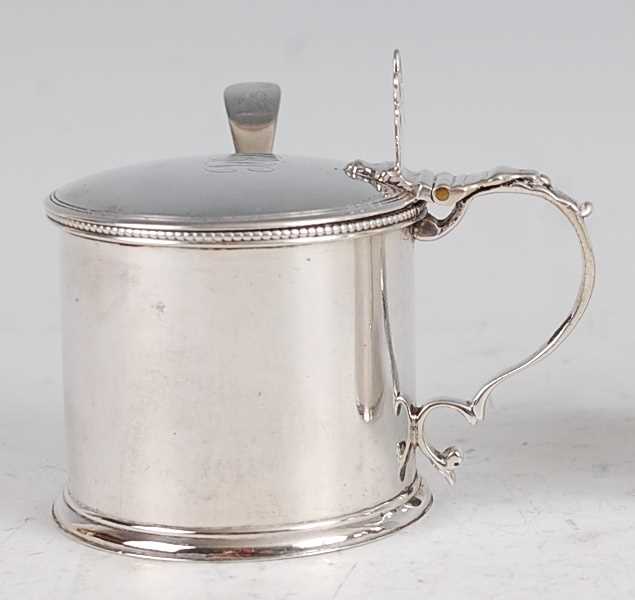Lot 1102 - A George III silver mustard pot, of...