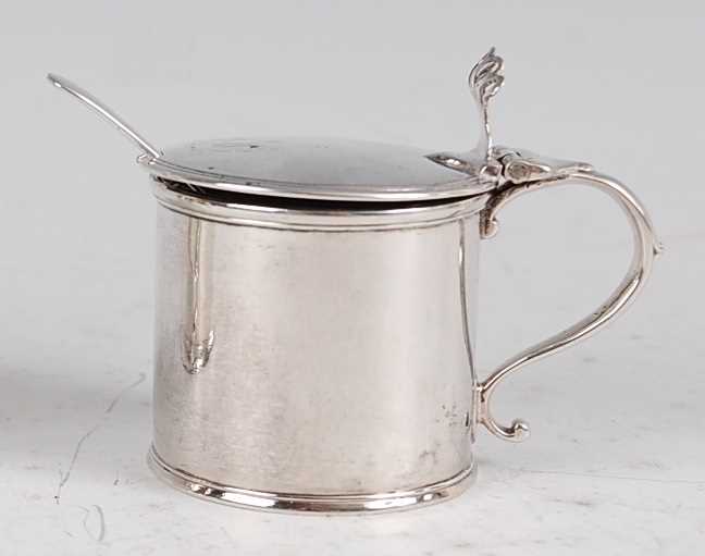 Lot 1103 - A George III silver mustard pot, of...