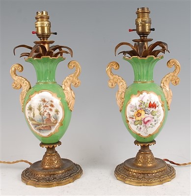 Lot 1269 - A pair of 19th century porcelain (possibly...