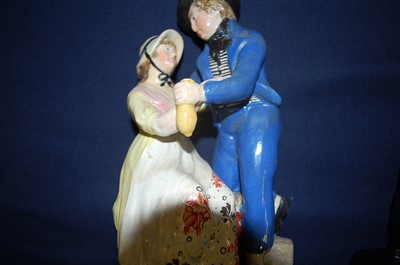 Lot 1044 - An early 19th century Walton pearlware figure...