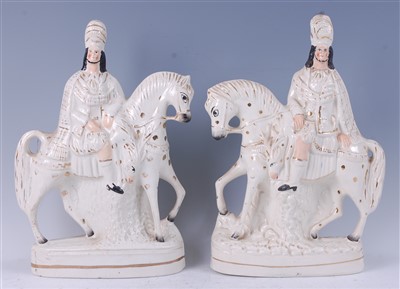 Lot 1050 - A large Victorian Staffordshire figure of The...