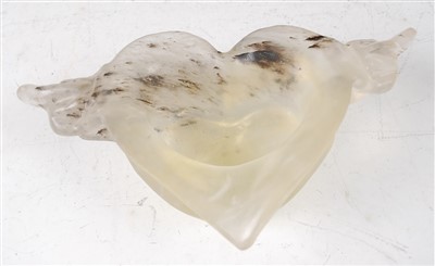 Lot 1330 - A rare Chinese translucent banded agate loving...
