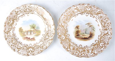 Lot 1027 - A pair of 19th century Coalport porcelain...