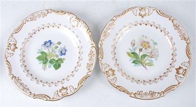 Lot 1027 - A pair of 19th century Coalport porcelain...