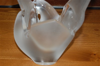 Lot 203 - Lalique - a heavy frosted and moulded glass...