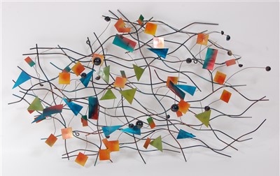 Lot 534 - Curtis Jere - an abstract wall hanging,...
