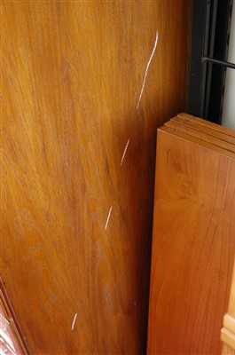 Lot 428 - An Art Deco oak narrow haberdashery cabinet,...