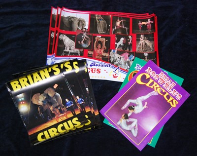 Lot 1039 - A collection of twenty eight various late 20th century promotional posters for Brian Boswell's Circus, various sizes