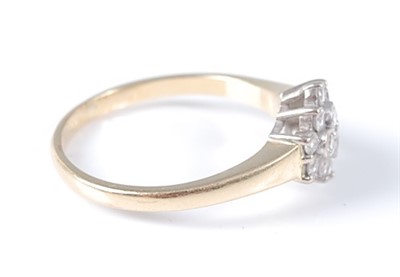 Lot 2595 - A 14ct yellow and white gold marquise shaped...