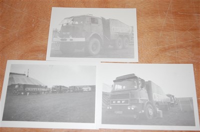 Lot 374 - A collection of late 20th century postcards, to include mainly circus and fairground related vehicles