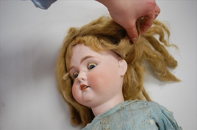 Lot 2002 - A large Armand Marseille bisque head doll,...