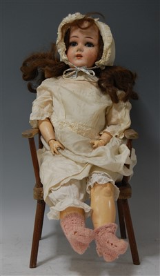 Lot 2004 - A Limbach Porzellan Fabrik bisque head doll,...