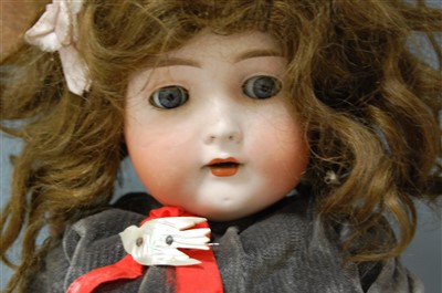 Lot 2005 - A Bruno Schmidt German bisque head doll,...