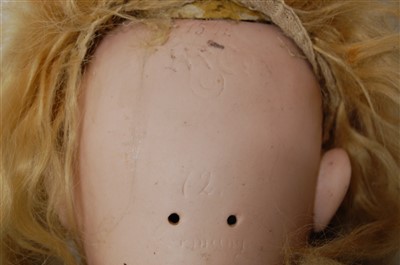 Lot 2013 - A Christian Friedrich Kling bisque head doll,...