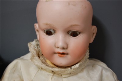 Lot 2015 - An Armand Marseille bisque head doll, having...