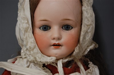 Lot 2034 - A Heubach & Köppelsdorf bisque head doll,...