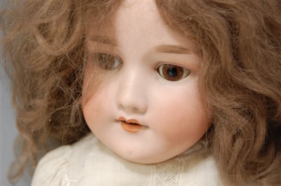 Lot 2036 - An Armand Marseille bisque head doll, having...