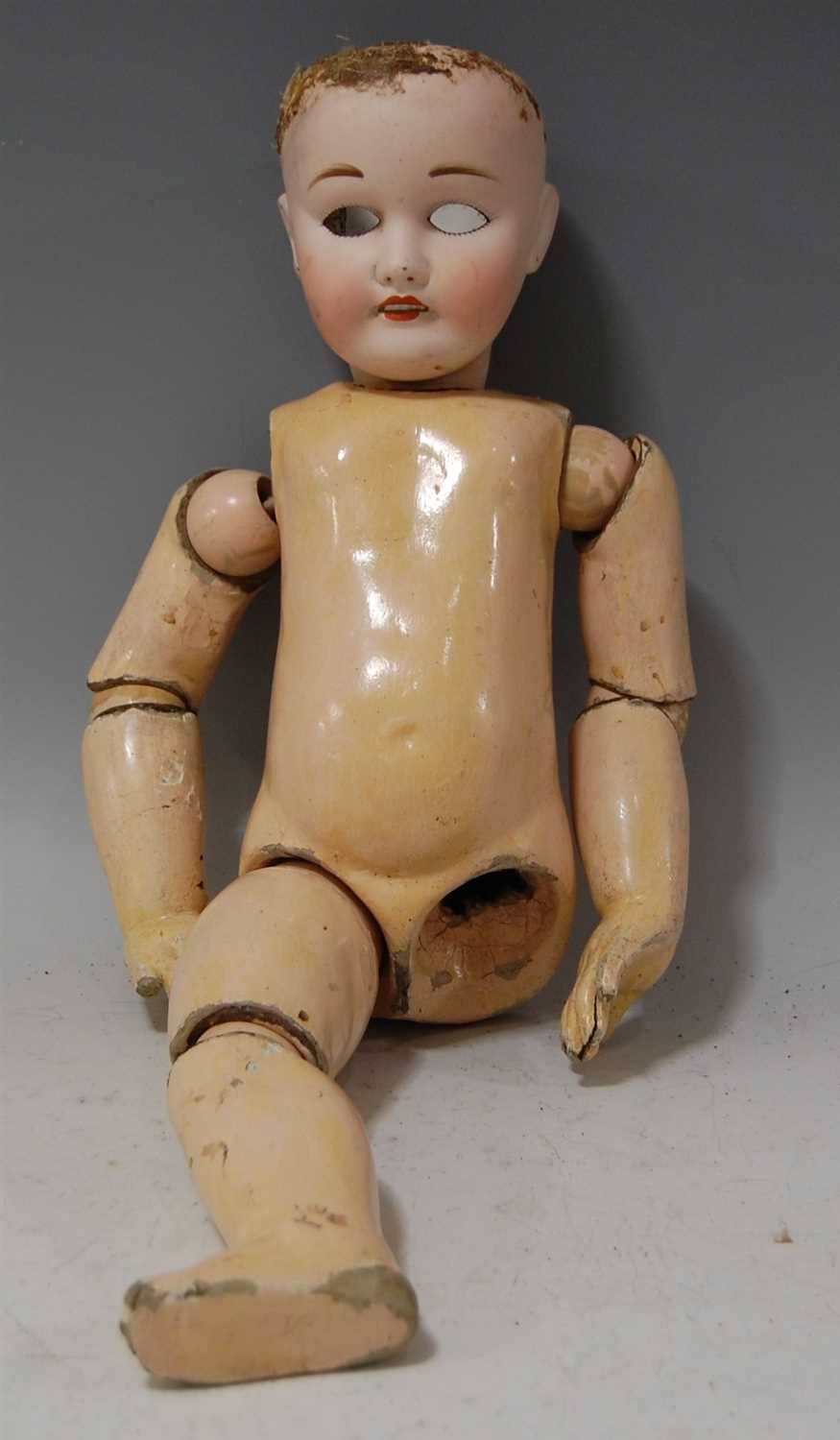 Lot 2043 - A Jumeau jointed composition dolls body,...