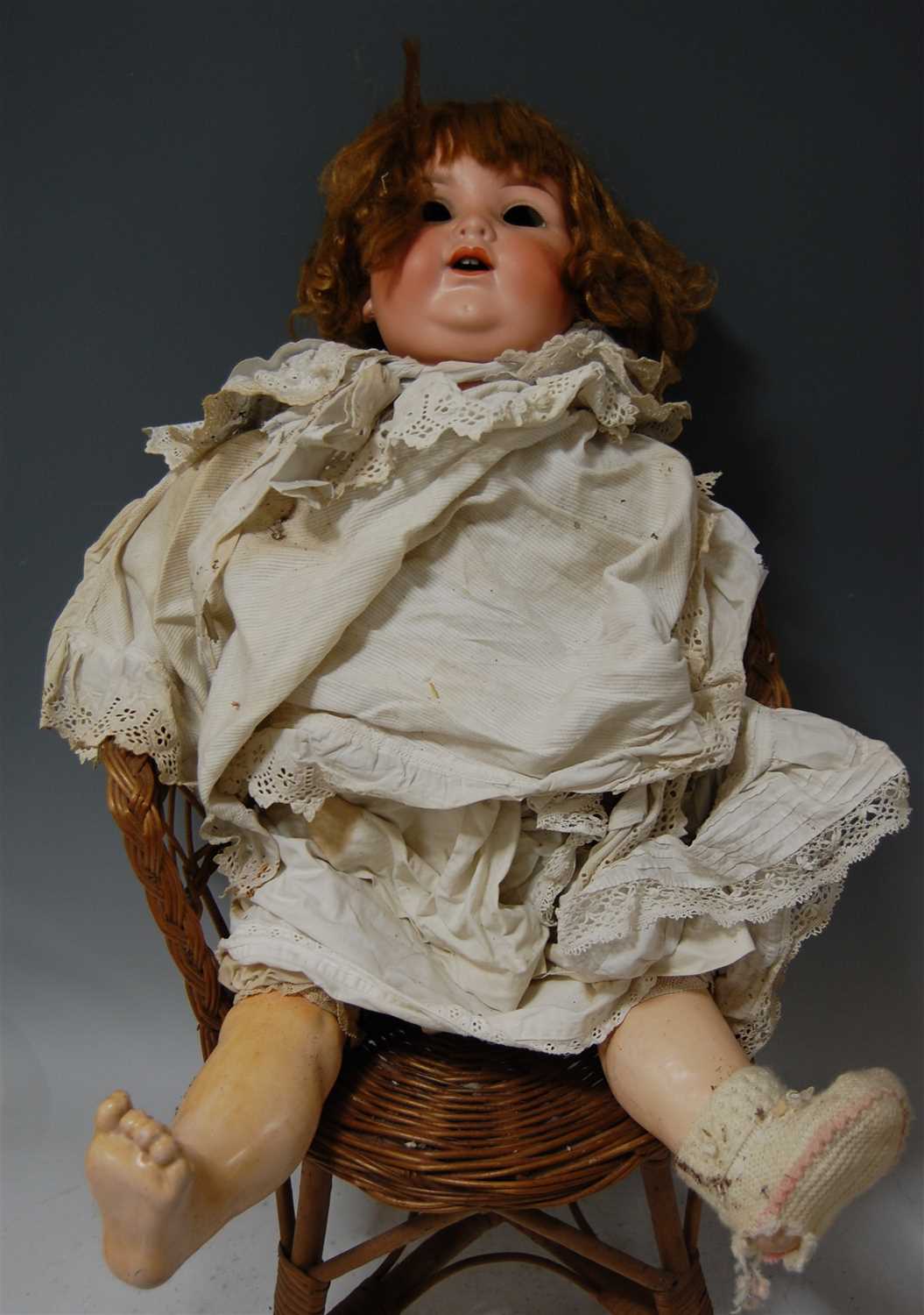 Lot 2046 - An Armand Marseilled bisque head doll, lacking...