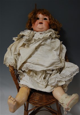 Lot 2046 - An Armand Marseilled bisque head doll, lacking...