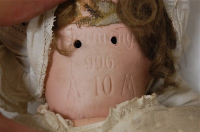 Lot 2051 - An Armand Marseille bisque head doll, having...