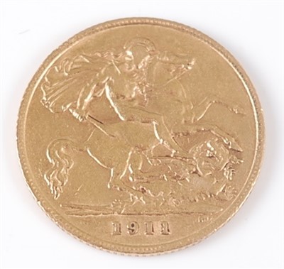 Lot 2154 - Great Britain, 1911 gold half sovereign,...