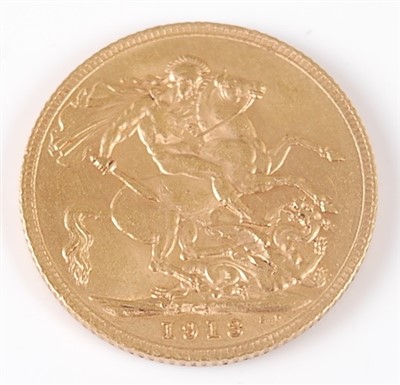 Lot 2155 - Great Britain, 1913 gold full sovereign,...