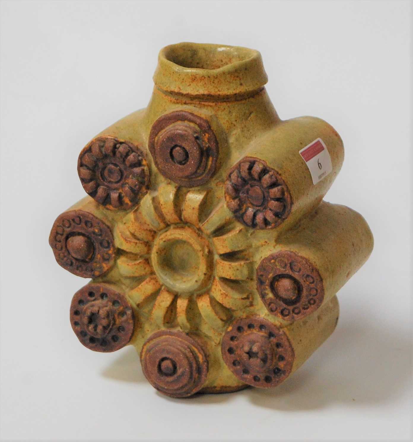 Lot 6 - A Bernard Rooke stoneware vase 20cm