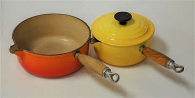 Lot 33 - A small Le Creuset saucepan and cover,...