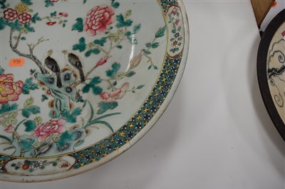 Lot 53 - A Chinese stoneware charger, decorated in the...