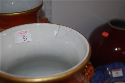 Lot 59 - A pair of circa 1900 Japanese kutani porcelain...