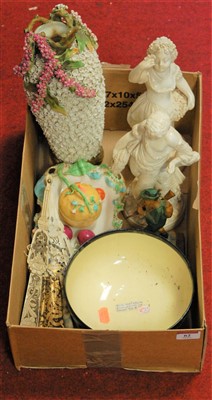 Lot 62 - Mixed lot to include Doulton footed bowl, pair...