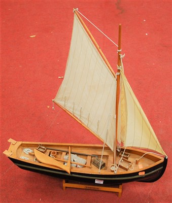 Lot 146 - A scale model of the Hooker fishing boat on...