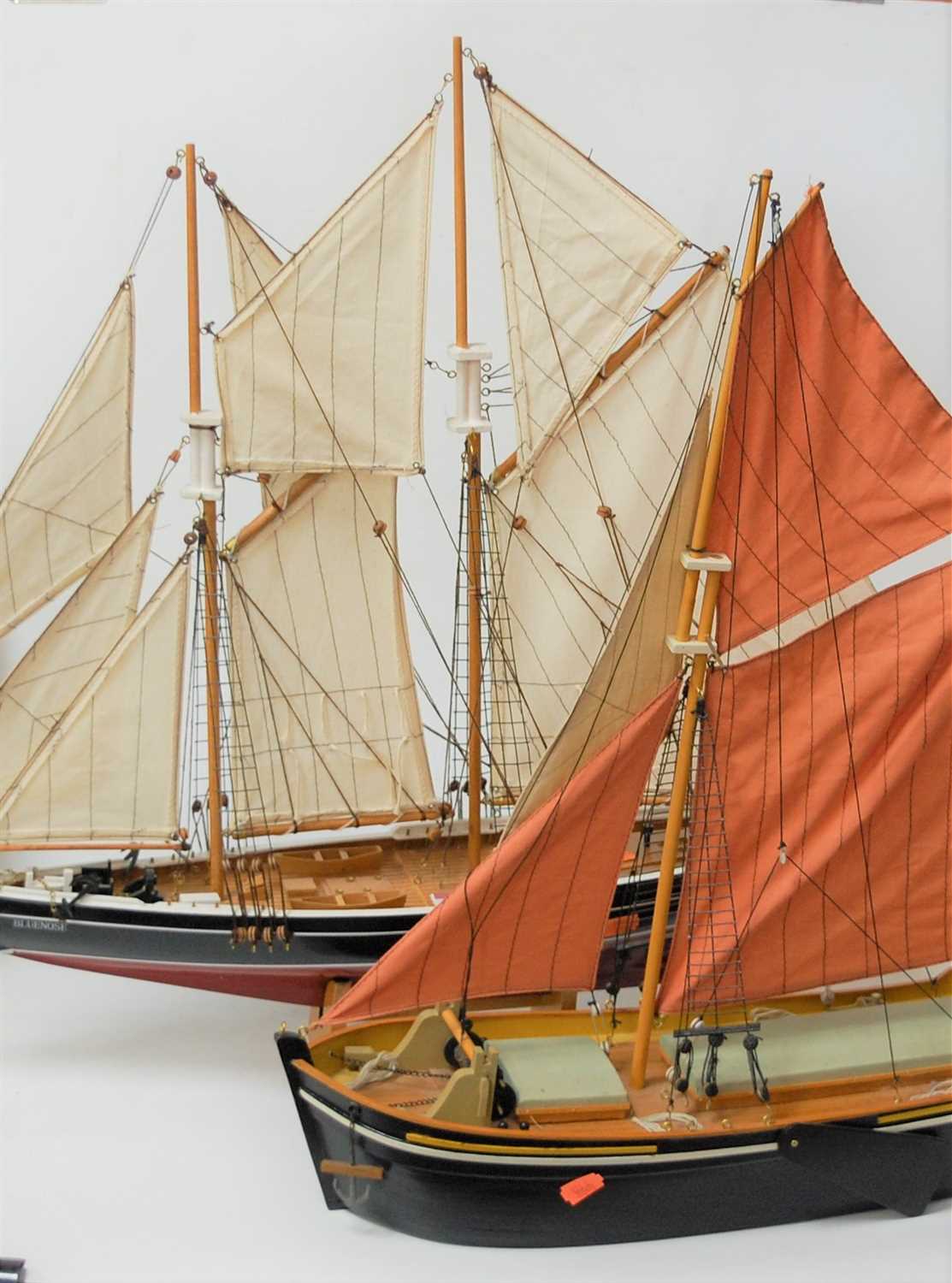 Lot 115 - A scale replica model of a two-masted sailing...