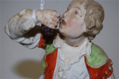 Lot 201 - A late 18th century Derby porcelain figure of...