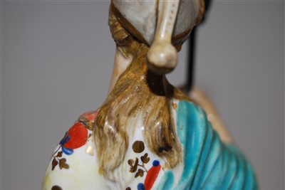 Lot 201 - A late 18th century Derby porcelain figure of...