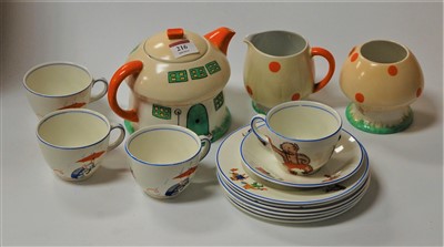 Lot 216 - A Shelley Mabel Lucie Attwell three-piece...