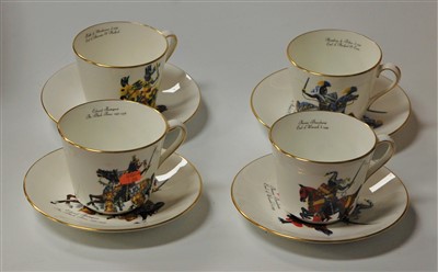 Lot 222 - A set of four Hammersley & Co oversize cups...