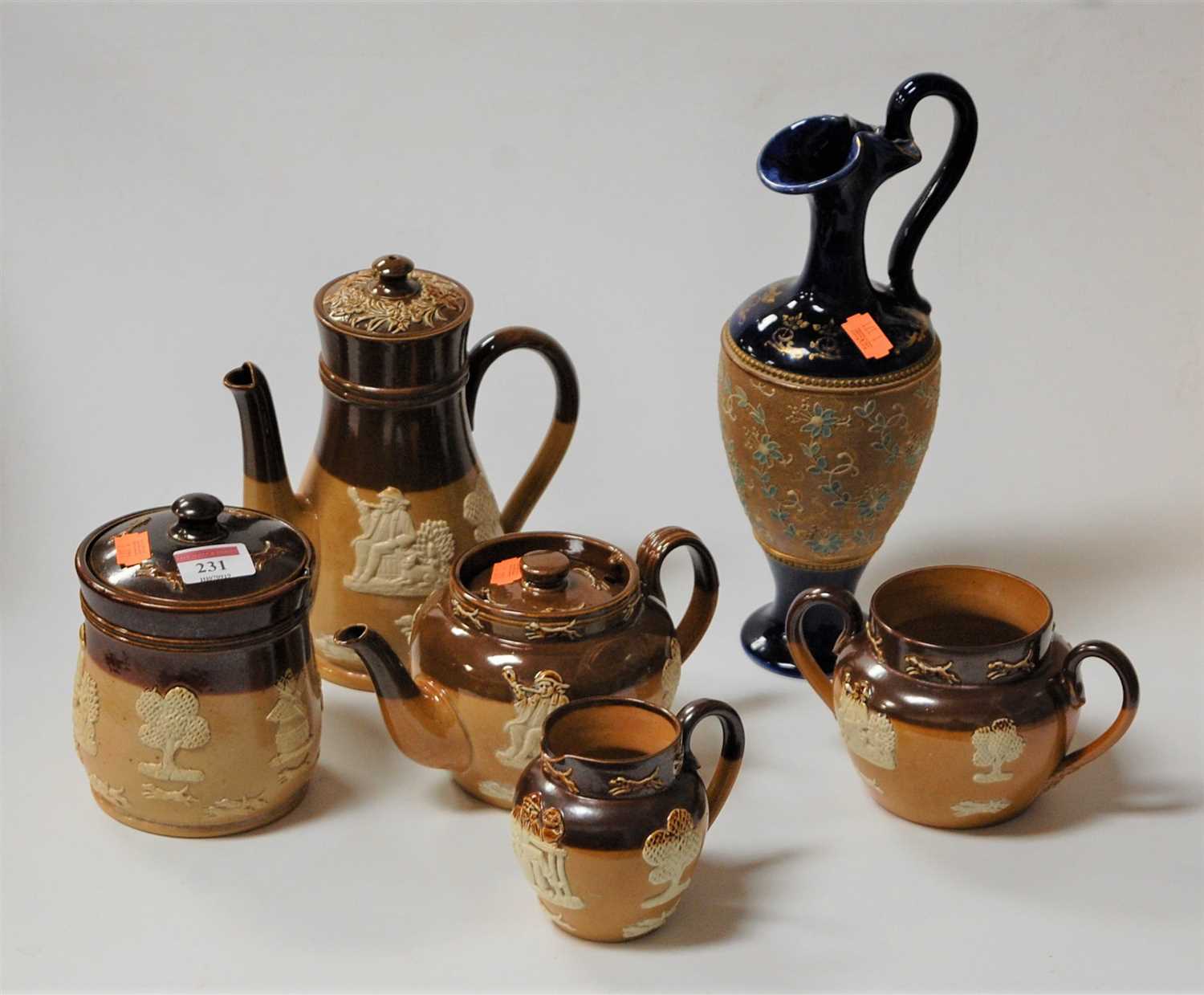 Lot 231 - A collection of Doulton Lambeth harvestwares,...