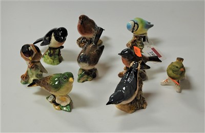 Lot 248 - Nine various Beswick bird ornaments to include...