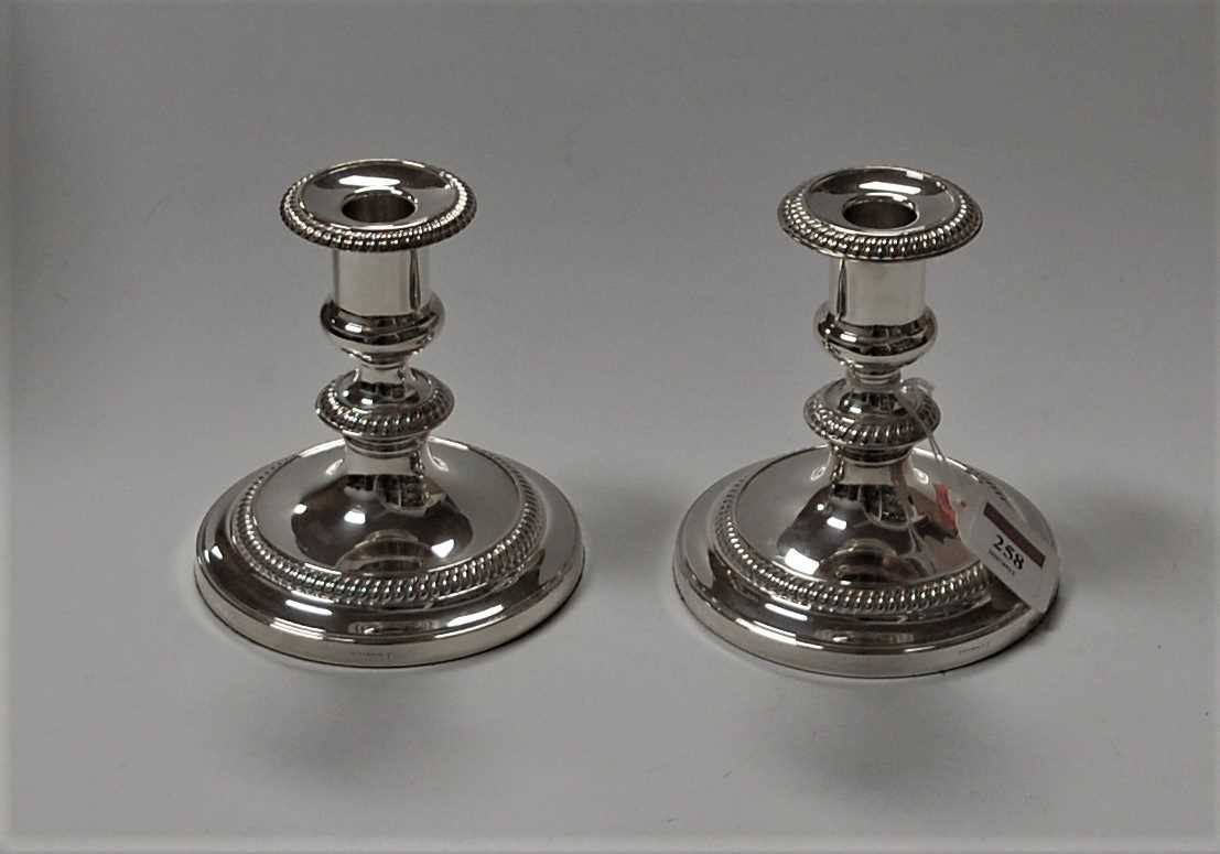 Lot 258 - A pair of 20th century Mappin & Webb silver...