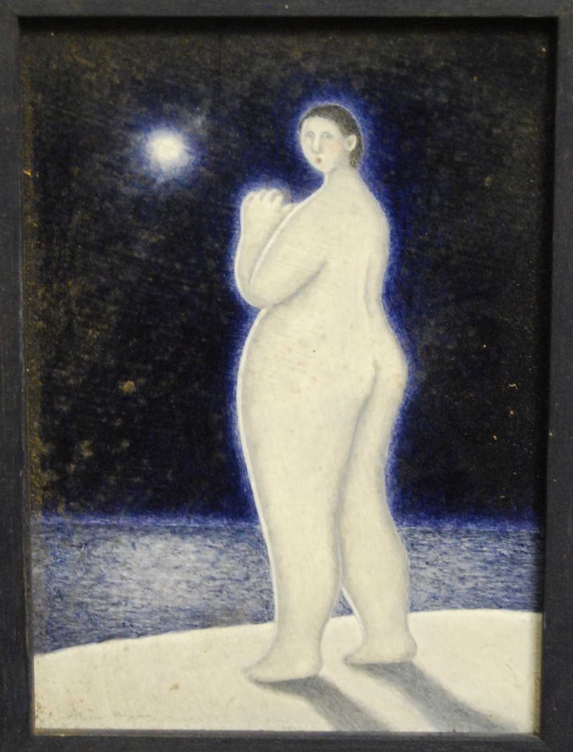 Lot 1061 - Aliisa Hyslop - I'm Watching the Sea, oil on...