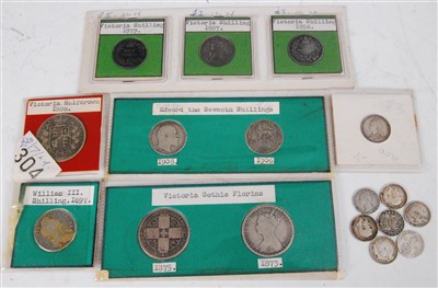 Lot 2204 - Great Britain, a collection of silver coins to...