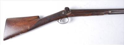Lot 465 - A 19th century percussion sporting gun, the...