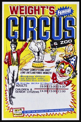 Lot 217 - Weights Circus posters, 1970/80’s (5)