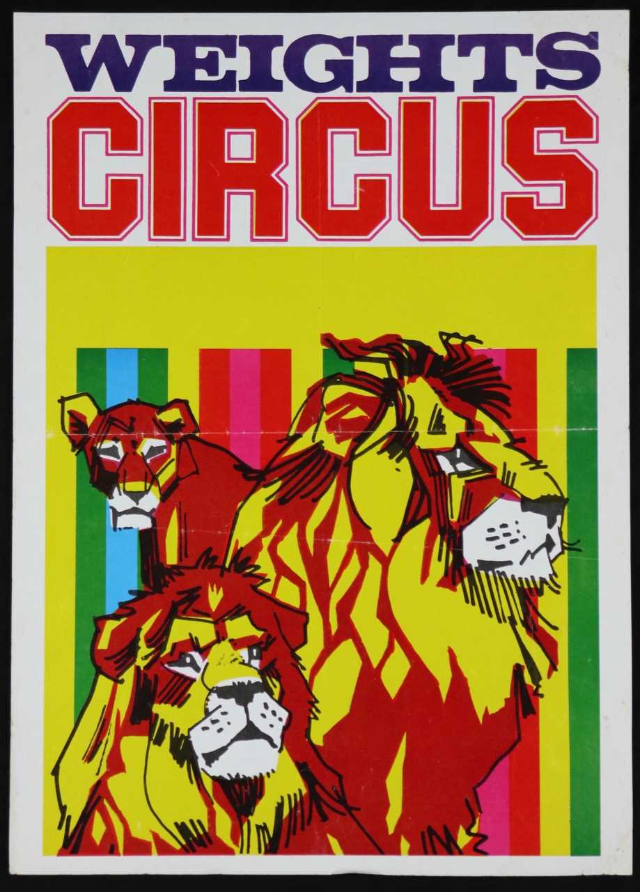 Lot 218 - Weights Circus posters, 1970/80’s (4)