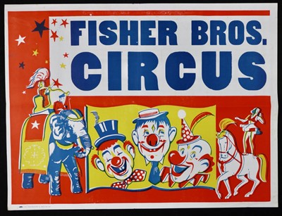 Lot 250 - Daily Bros Circus, Fisher Bros Circus posters (2)