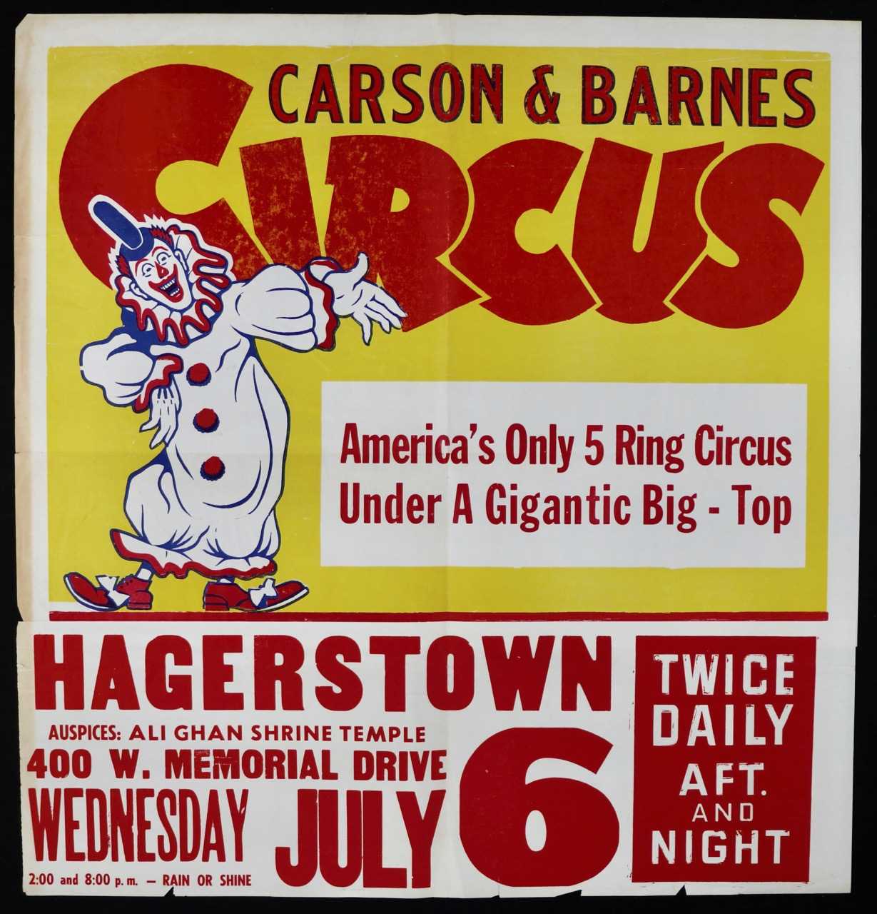 Lot 253 - Carson and Barnes Circus posters (3)